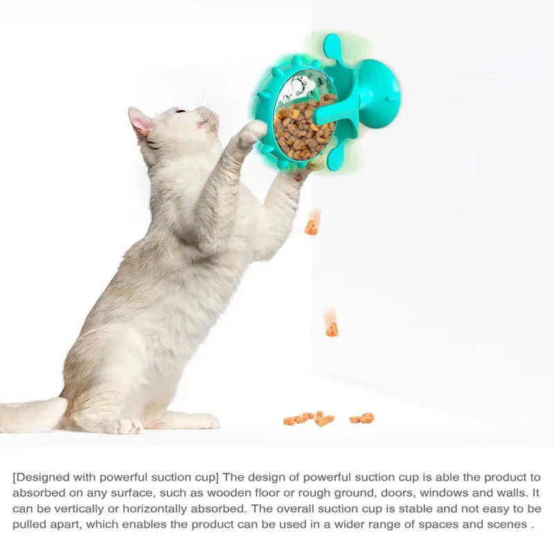 Windmill Cat Toys Dog Cat Feeding Interactive Wheel Toys Pet Leaking Food Training Ball Exercise IQ Toys for cats Cat Supplies