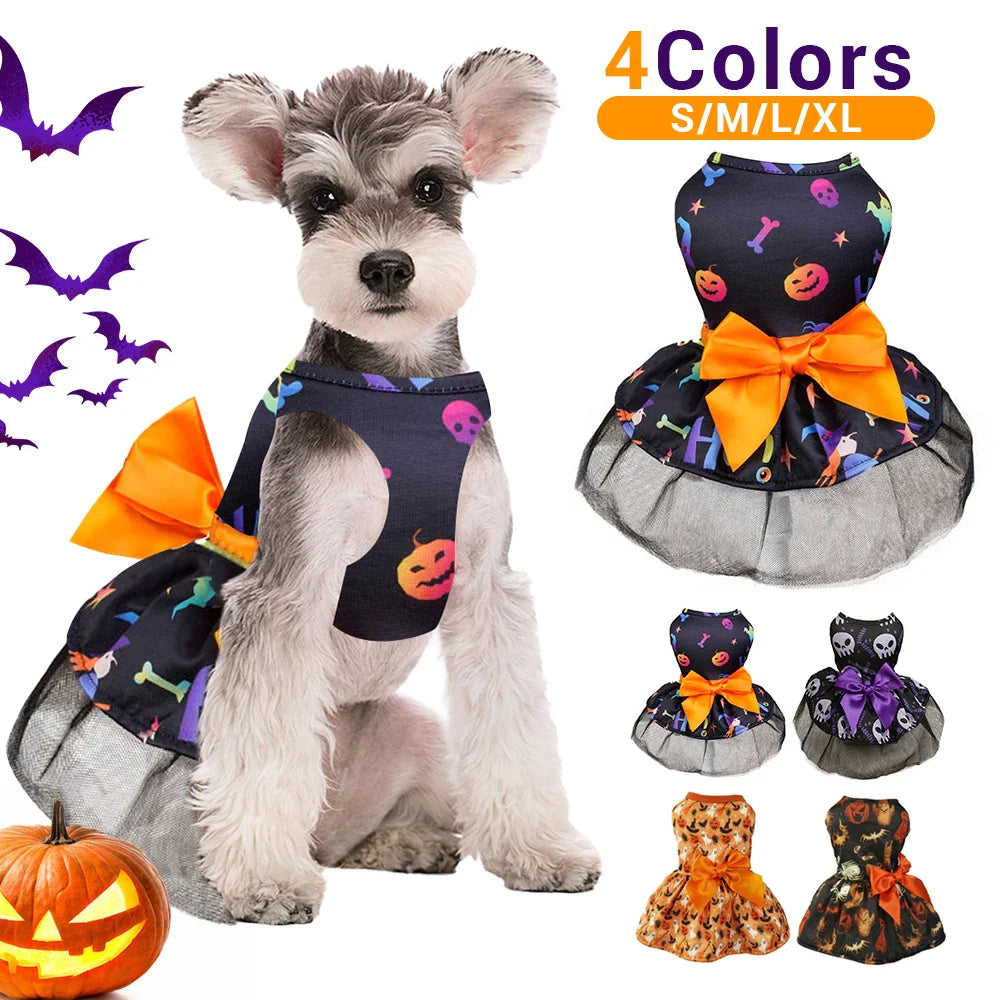 Halloween Dog Clothes Dress Funny Pet Clothing Dress Dog Costume Apparel Small Dogs Pet Supplies