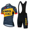 2023 Cycling Kit Men JUMBO Racing Team Cycling Jersey Set Summer MTB Maillot Bicycle Clothes Outdoor Equipment Cycling Clothing