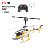 RC Helicopter 2.5CH Remote Control Airplane Kids Toy Resistant Collision Alloy Wireless Aircraft Toys for Boys Children Gifts