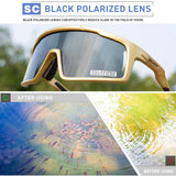 SCVCN Outdoor Polarized Cycling Sunglasses MTB Road UV400 Climbing Goggles Men Woman Driving Bike Bicycle Cycling Eyewear Hiking