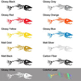 Graphics Large Fish Bone Stickers For Car Boat Body Decal Cruise Mural Vinyl Covers Auto Tuning Styling Engine Hood Decoration