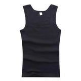 Men Muscle Vests Cotton Underwear Sleeveless Slim Tank Top Vest Undershirts Gymclothing Bodybuilding Tank Tops Slash Neck