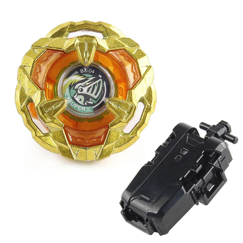 Bey Burst X BX Starter Battle Bey Gyro Toy Evolution Gold Metal Spinning Top with Launcher Gift