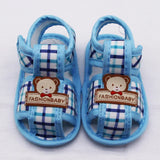 Baby Sandals Toddler Boy Girl Bear Pattern Hollow Sandals Cotton Infant Soft Sole Shoes First Walker Anti-slip Shoes