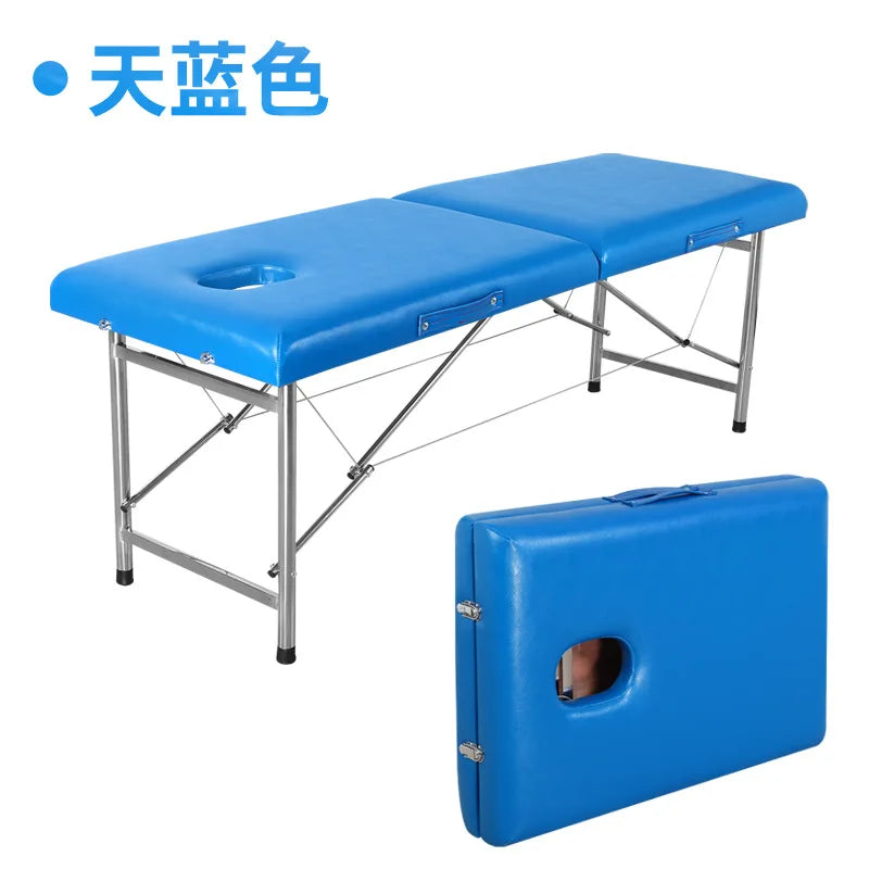 60x65x180cm Portable Massage Table Professional Foldable Beauty Spa Tattoo Therapy Couch Bed Salon Furniture Lightweight