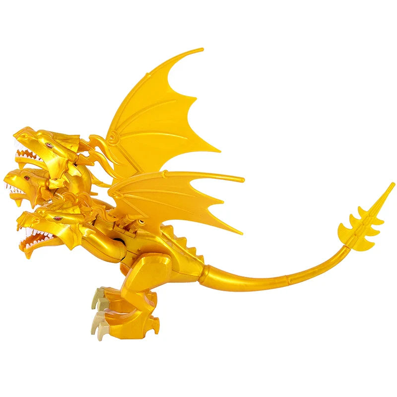 2023 MOC 18cm GodAzillas King Ghidorah Three Head Kidorah Golden Dragon Animals Model Action Figure Collection Monster Toy Kids