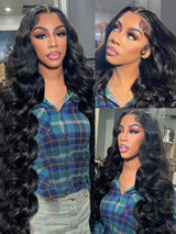 MELODIE 30 38 Inch Lace Frontal Wig Body Wave 13x4 13x6 Lace Front Human Hair Wigs Brazilian 5x5 Wear Go Glueless Frontal Wig