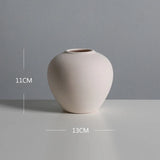 Nordic White Tabletop Vases Ceramic Flower Vase Living Room Decoration Home Pottery and Porcelain  Pot Living Room Decoration