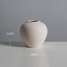 Nordic White Tabletop Vases Ceramic Flower Vase Living Room Decoration Home Pottery and Porcelain  Pot Living Room Decoration