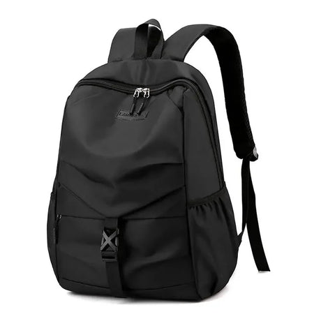 Male Backpacks College Student School Backpack Men Light Weight Travel Back Pack Bag Business Office Black