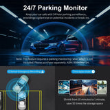 2K Dash Camera For Car DVR Dash Cam In The Car KAWA D5 Video Recorder Emergency Voice Control Night Vision WiFi APP Monitor WDR