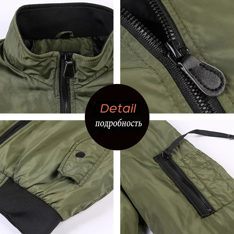 New Men Military Jackes Coat Mens Autumn Winter Bomber Jackets Mens Casual Outdoor Windproof Army Jacket Male 5XL Plus Size