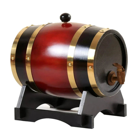 1L/1.5L/3L Wood Wine Barrel Vintage Oak Beer Brewing Accessories Whiskey Storage Container Home Decoration Wine Bar Tools