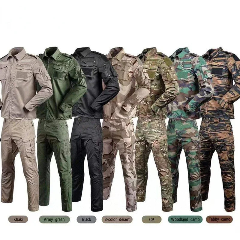 Military Uniform Tactical Combat Suit Camouflage Suit Husband Military Uniforms Men Special Forces Clothing Work Suit Set