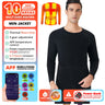 24 Areas Winter Self Heating Jacket Men Heated Underwear Thermal Tops Pants Motorcycle Heated Jacket Mobile Phone APP Control