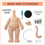 Movable Joint Ymy Doll Fat Animal Body Cat Foot Animal Tail Doll Replace Body Accessories For Nendoroids, Ob11, Gsc, Obitsu 11