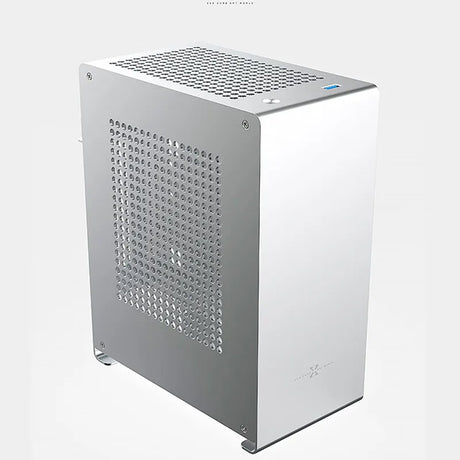 ZZAW A1P MINI-ITX Computer Case Aluminum Desktop Office Small Chassis Silver Support FLEX 1U Power Supply