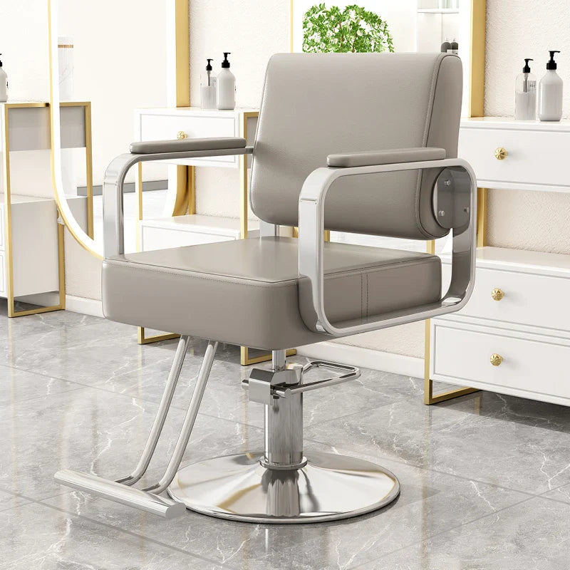 Gold Salon Beauty Barber Chair Luxury Personalized Lifter Classic Chair Swivel Cheap Minimalist Fashionable Cadeira Furniture