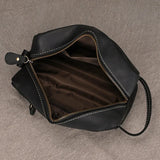 Genuine Leather Clutch real cowskin storage bag men male zipper Clutches genuine leather makeup s water pen glasses