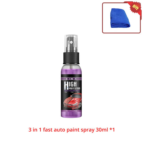 1X New 3+1 Function High Protection Fast Car Paint Spray Care Hand Color Change Cleaning Stain Coating 30ml and 100ml Wash TOOL