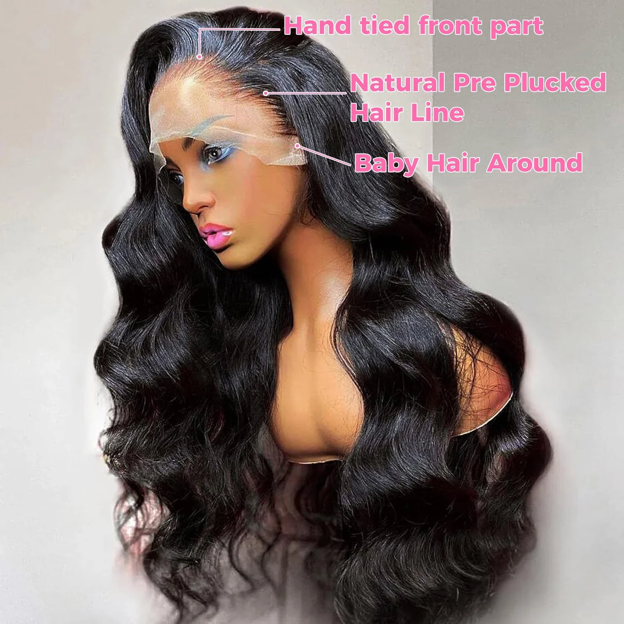 13x4 Body Wave HD Lace Frontal Wig Human Hair Brazilian 13x4 Transparent Lace Frontal Body Wave 4x4 Glueless Wigs for Women