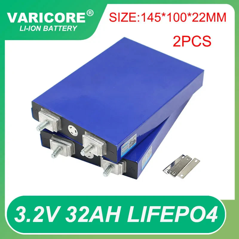 1-4pcs 3.2V 32Ah LiFePO4 battery pack phosphate 3C 5C discharge 32000mAh 12.8v Motorcycle Car motor batteries modification Stud