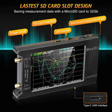 Upgraded NanoVNA 50kHz-6.3GHz Vector Network Antenna Analyzer 4" Measure S Parameters HF VHF UHF SWR Phase Delay Smith Chart