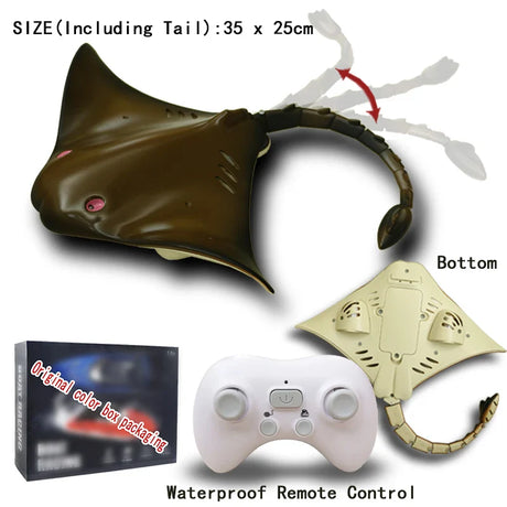 2.4G Radio Remote Control Shark Water Bath Toys Kids Boys Children Swimming Pool Electric Rc Fish Animals Submarine Boats Whale