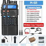 1/2PCS Baofeng M-5R Walkie Talkie Air Band 3800mAh Battery Wireless Copy Frequency Long Range AM  Ham UV-5R K5 Two Way Radio