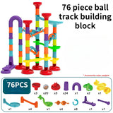 Marble Run Building Blocks Marbles Slide Toys For Children DIY Assemble Creativity Constructor Educational Toys Children Gift