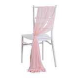 10/50PCS Chiffon Chair Sashes Wedding Chair Decoration 17x250cm For Wedding Aisle Decorations Party Banquet Event Baby Shower