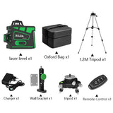 HILDA Laser Level 12 Lines 3D Level Self-Leveling 360 Horizontal And Vertical Cross Super Powerful Green Laser Level