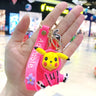 Pokemon Keychain Anime Figures Pikachu Cartoon Key Chain Charmander Psyduck Fashion Bag Keyring Pendant Accessories Toy Kid Gift