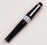 Duke 2009 Black Fountain Pen Memory Charlie-Chaplin Big Size Unique Style, Medium / Bent Nib Heavy Business Office Writing Pen