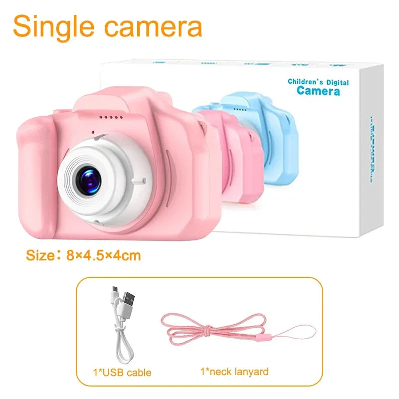 Children's Camera 2 Inch Dual Camera 1080P HD Screen Kids Digital Camera Outdoor Photography Video Mini Educational Toys