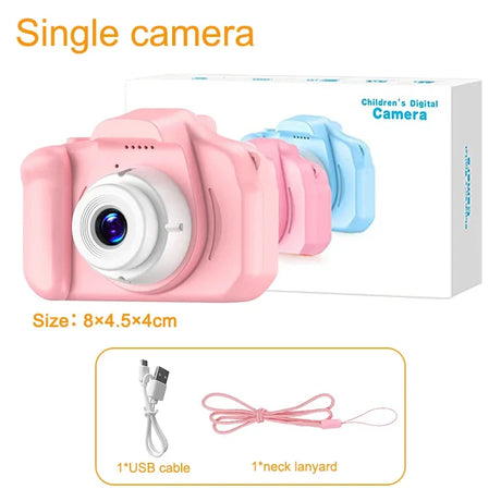 Children's Camera 2 Inch Dual Camera 1080P HD Screen Kids Digital Camera Outdoor Photography Video Mini Educational Toys