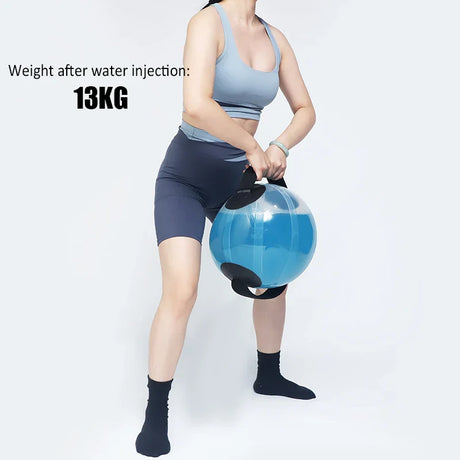 Water Filled Exercise Ball Fitness Aqua Ball Weightlifting Hydration Bag Kettle Dumbbells Home Gym Equipment Strength Training