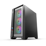 Power Train Titanium 3080 EATX Desktop Computer Case Middle Tower Side Transparent Game RGB Chassis For 360 Water-Cooled