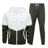 Men Tracksuit Casual Joggers Hooded Sportswear Jackets And Pants 2 Piece Sets Hip Hop Running Sports Suit