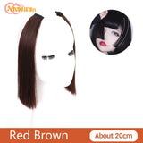 MEIFAN Synthetic False Bangs Clip-In Bangs Extension Natural Neat Fake Fringe Topper Hairpiece Invisible Clourse Hairpieces