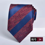 ties for men 2024 Luxury Wine Red Groom Wedding Accessories Dot Stripe gravata 8cm Necktie Kravaty Corbatas De Hombres