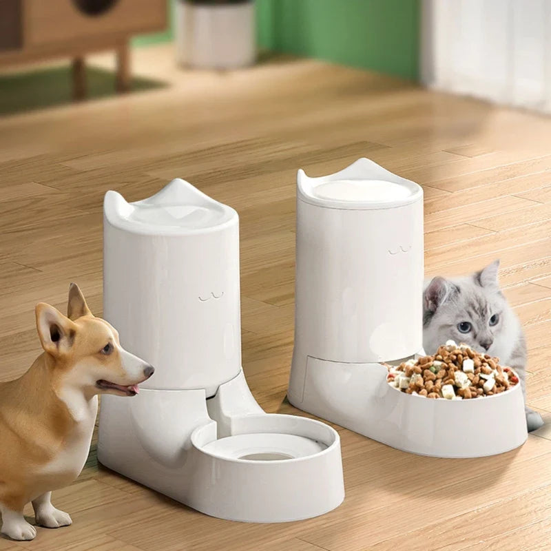 Automatic Feeder Waterer for Cat Water Food Dispenser for Small Middle Large Dog