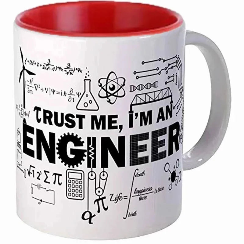 Engineer Cups Mechanic Coffee Mugs Scientific Technical Office Coworker Gifts Ceramic Coffeeware Tea Teaware Driver Drinkware