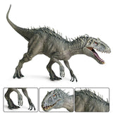 Oenux New 34x8x18cm Jurassic Indominus Rex Action Figures Open Mouth Savage Tyrannosaurus Dinossauro World Animals Model Kid Toy