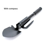 Camping Folding Survival Spade Shovel Stainless Steel Portable Field Army Shovel Military Engineer Shovels Snow Hoe Digging Tool