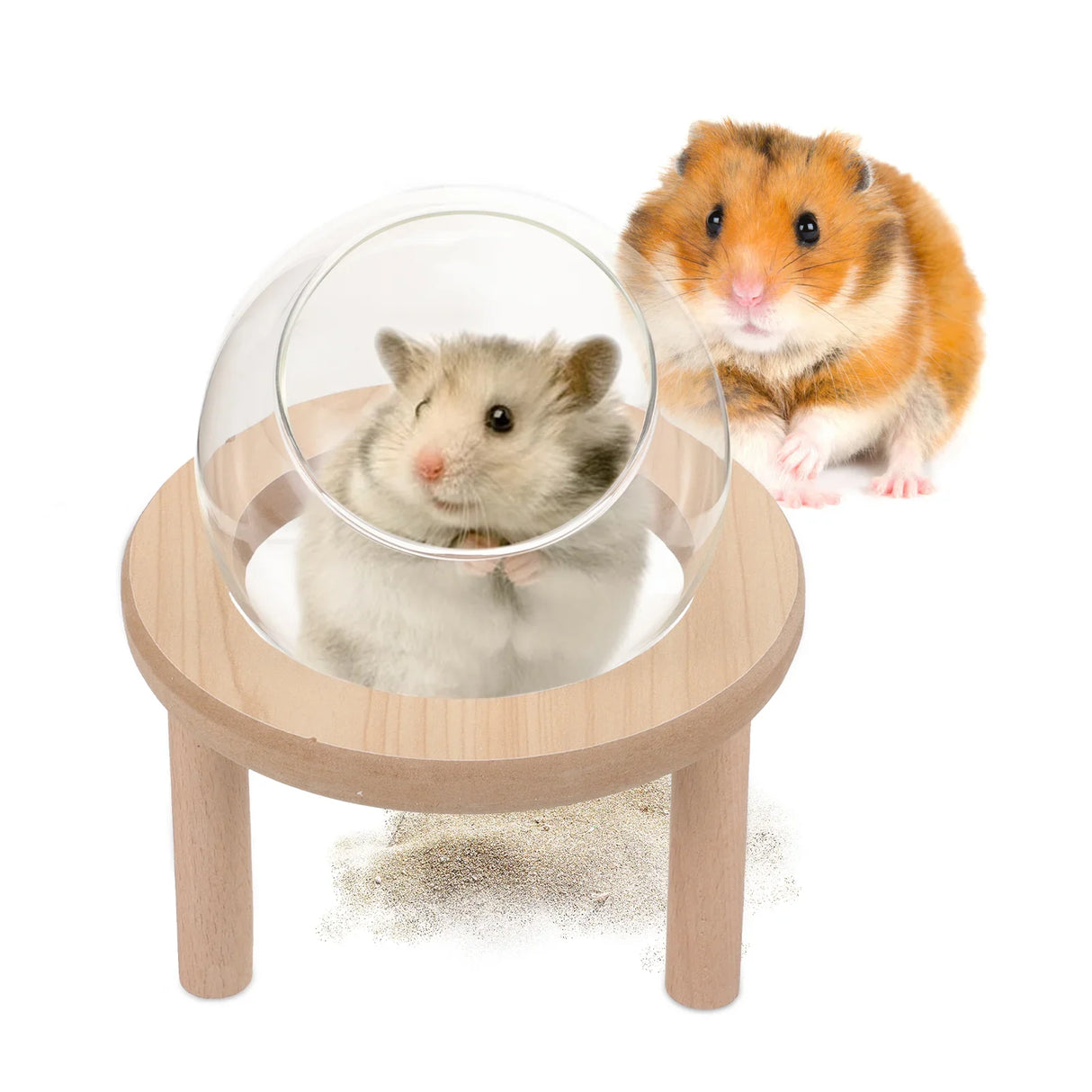 Hamster Sand Bath Container Potty Bathing Accessories Household Small Pet Bathtub Cage