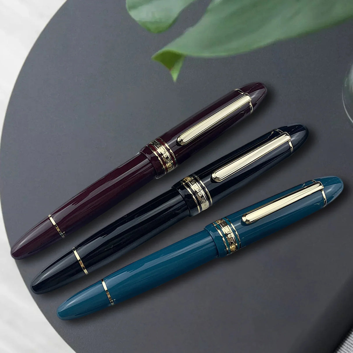 New Yongsheng 630 Resin Brief Fountain Pen NO.8 Iraurita Fine Nib Piston Gold Clip Pen Stationery Business Writing Gifts pens