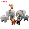 Bulk Big Particle Building Block Accessories Animal House DIY Assembled Bricks Children 3-6 Years Old Educational Toys And Gifts