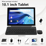 2023 Newest Android 13 Tablet 10 Inch, 12GB RAM+128GB ROM/1TB Expandable Tablet PC, 2 in 1 Tablets with Keyboard, Quad-Core 2.0G